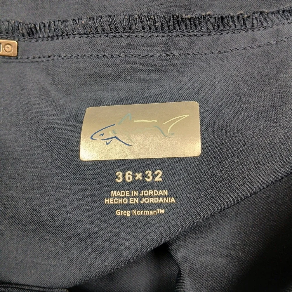 Greg Norman Men's Golf Pants 36x32‎ Navy Stretch Performance